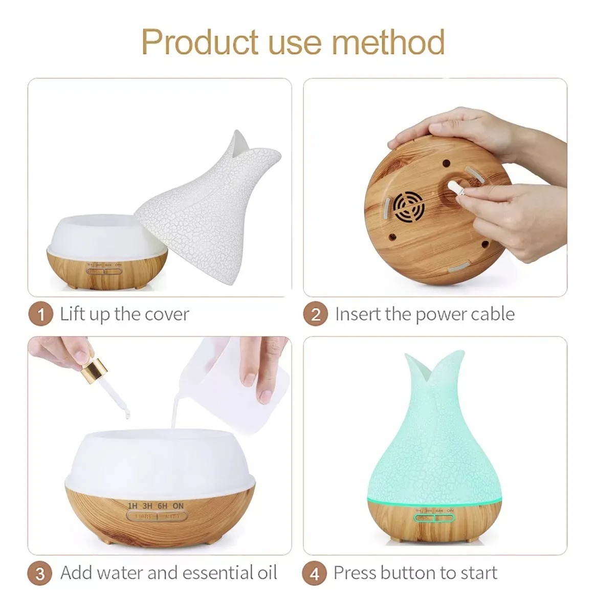 Miniatura 4 de HUMIDIFICADOR Difusor De Aromas Florero